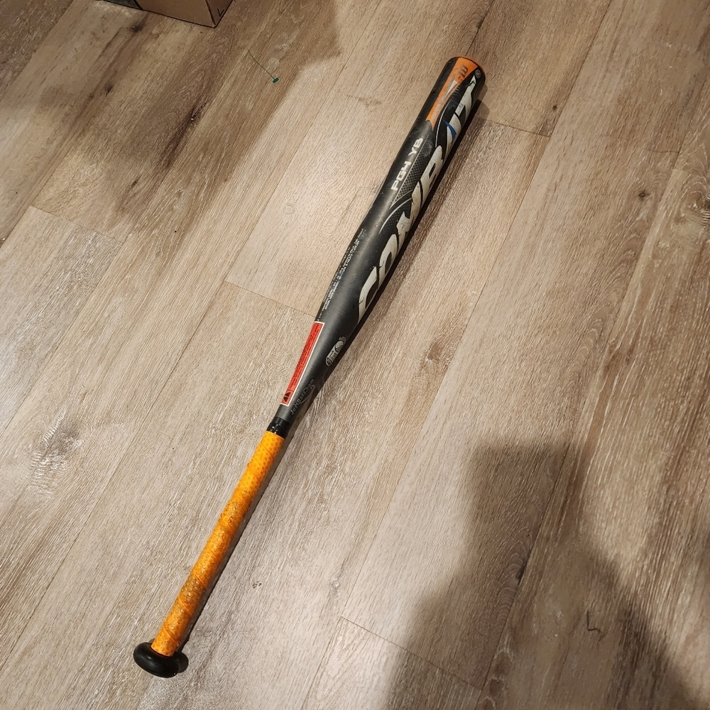 Combat Baseball Bat with Orange Grip